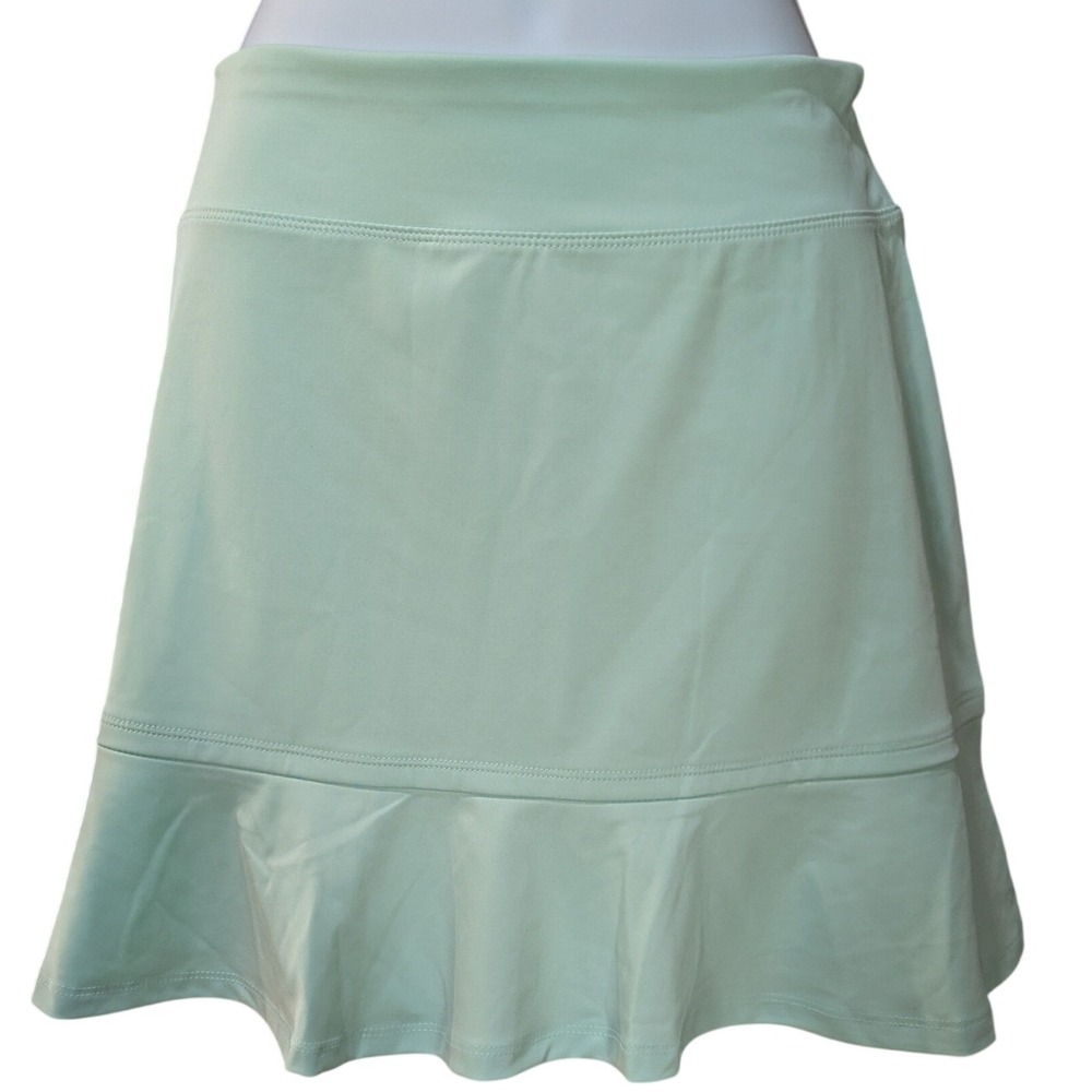 Tommy Bahama Golf Tennis Mint Green Ruffle Hem Skort Womens Large Active Skirt - Picture 1 of 7
